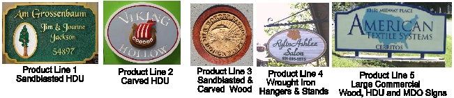 Art SignWorks sandblasted and Carved Wood Signs