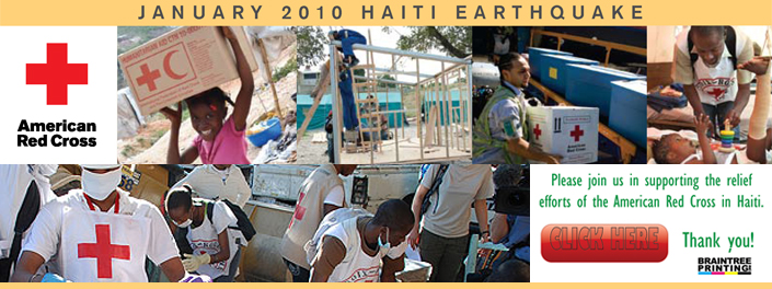 Braintree Printing supports Red Cross Haiti relief