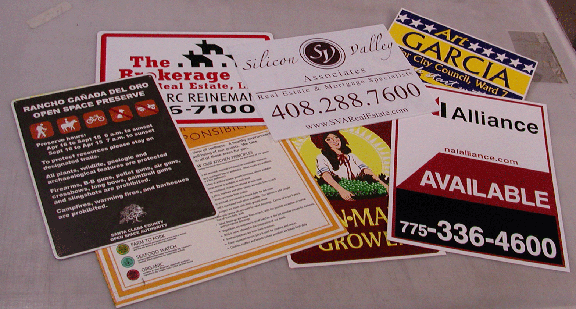 Printed Signs