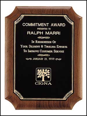 Original Design Walnut Plaque