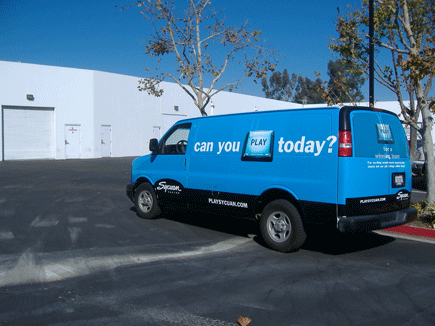 Sycuan Casino Van Wrap Blue