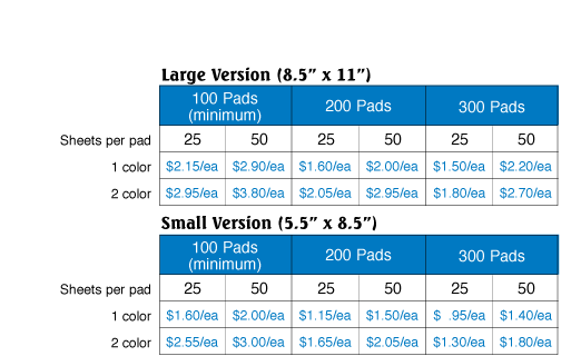 December Calendar Pad Promotion