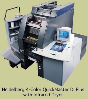 Heidelberg 4-Color QuickMaster DI Plus with Infrared Dryer