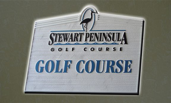 Golf course and country club signs