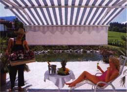 Drop shade reduces glare