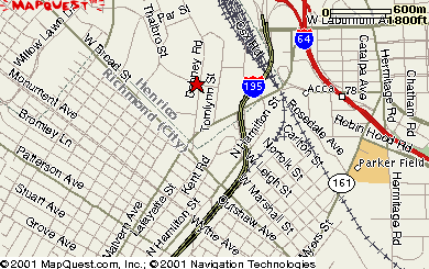 Map of location in Richmond, VA