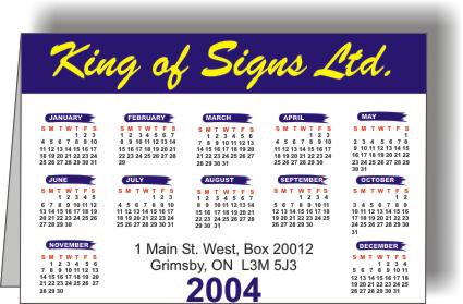 Folding Desk Calendars