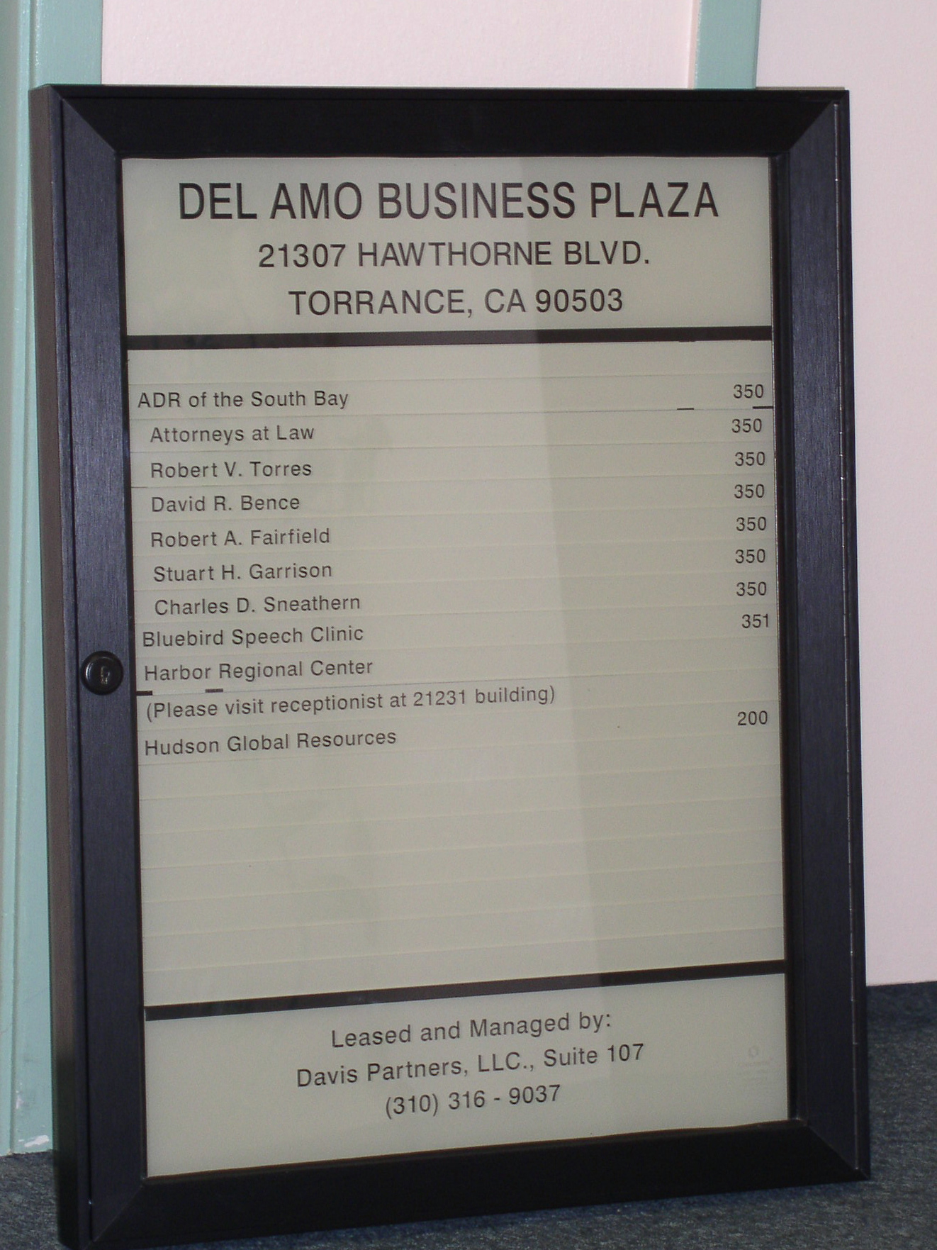 Directories & Letter Boards