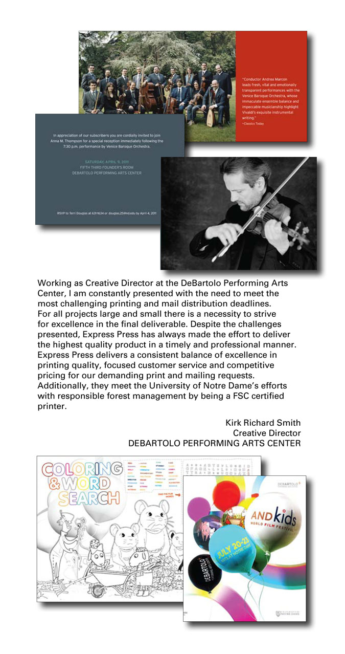 Kirk Richard Smith - Notre Dame Debartolo Performing Arts Center