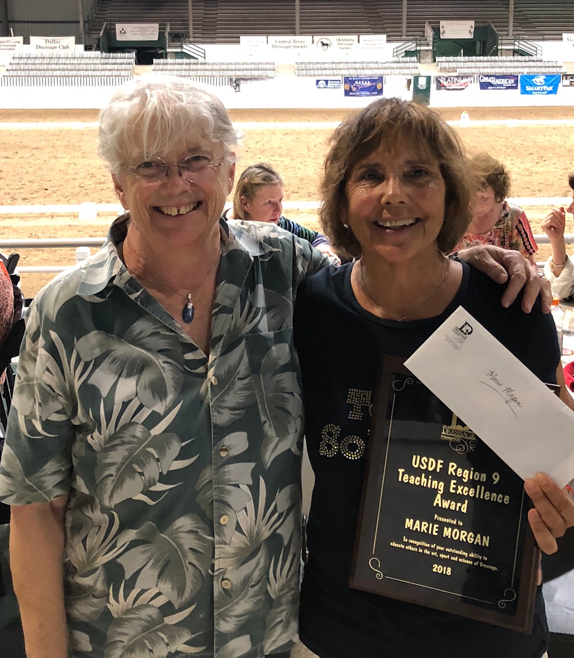 Marie Morgan Awarded TDF’s 2018 USDF Region 9 Teaching Excellence Award