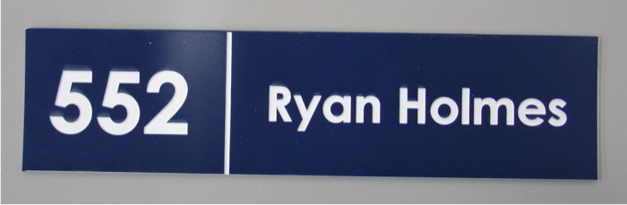 Name Plate with Office #