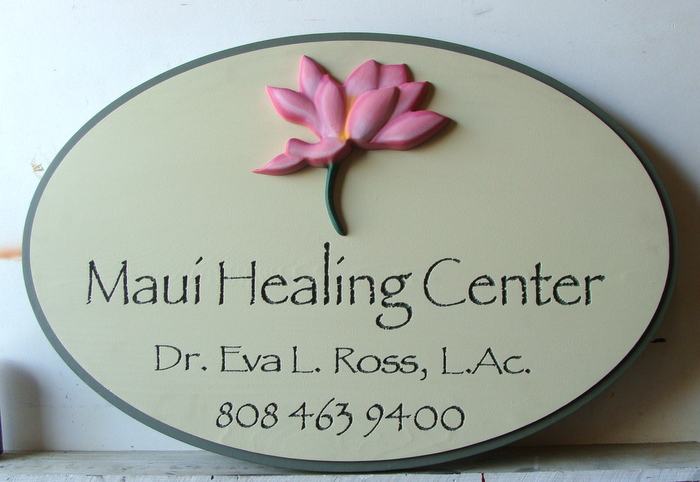 B11234 - Carved HDU 3D Sign for Maui Healing Center