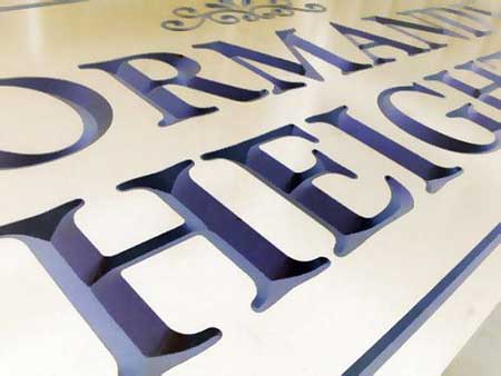 Sandblasted & Routed Signs