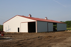Equine Barn Near Completion