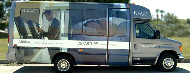 Vehicle Graphics- Shuttle Bus Wrap