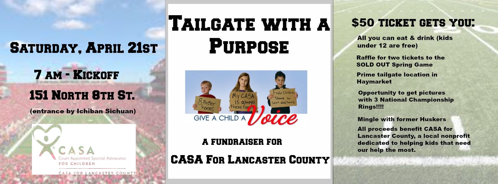 Tailgate with a Purpose!