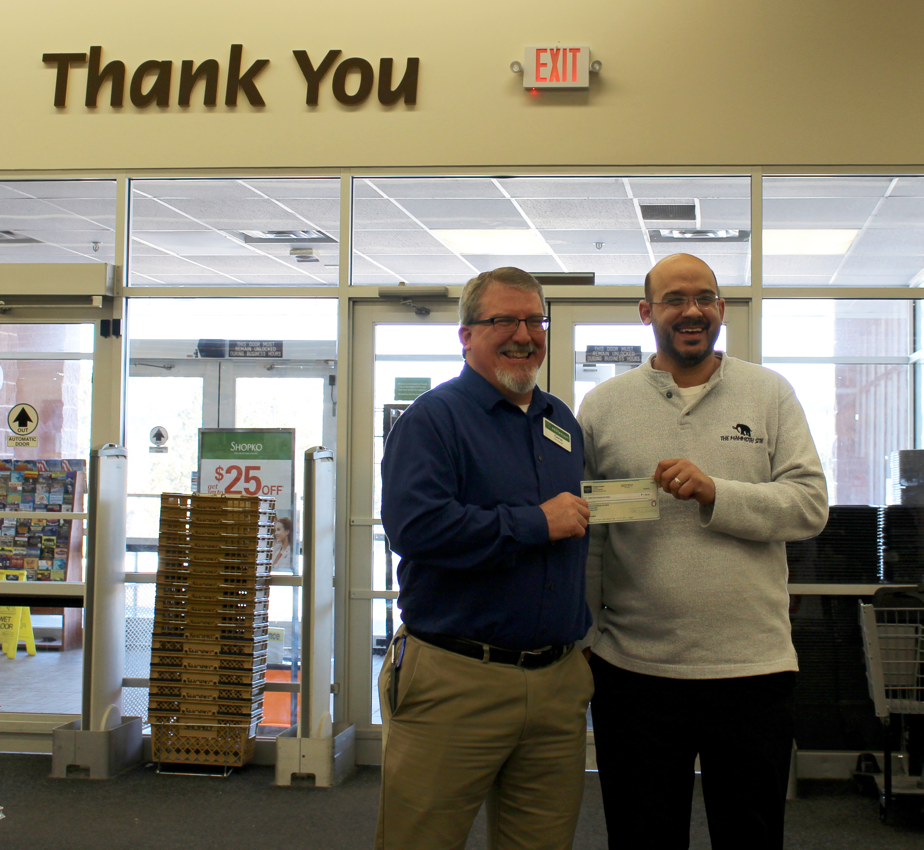 The Mammoth Site Receives $1,000.00 in Grant Award