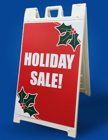 A-Frame Sidewalk Sign Holiday Sale