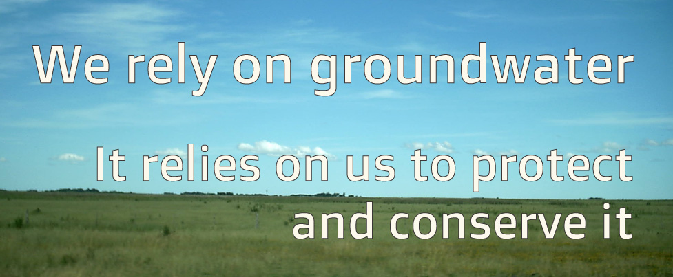 We rely on groundwater