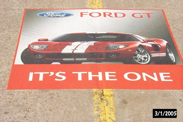 Vinyl Sidewalk Graphics for Ford