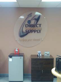Interior Sign for Direct Supply