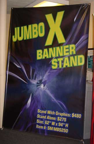 JUMBO X-BANNER STAND