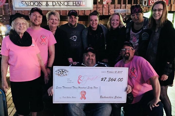 Bushwacker's Presents Project Pink'd With $7364 Donation