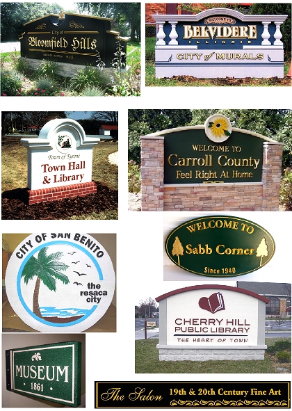Sandblasted and Carved University Wood Sign