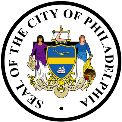 X33128-  Carved Wood Wall Plaque of the Seal of the City of Philadelphia