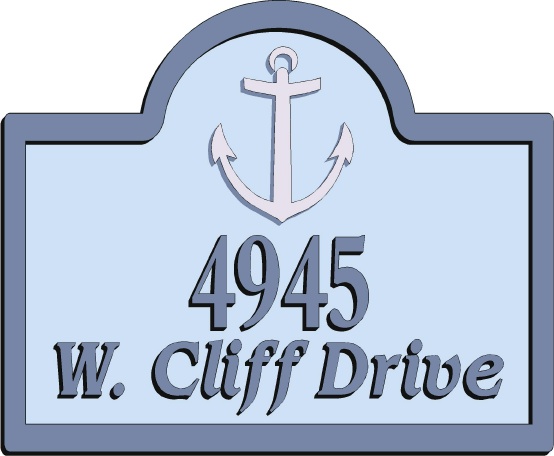 M1240 - Address Number Plaque