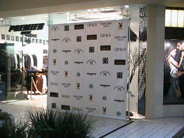Red carpet banner backdrop