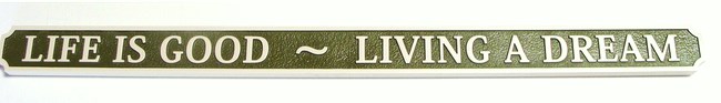 L21115 - Sandblasted Quarterboard Plaque for Seashore Home