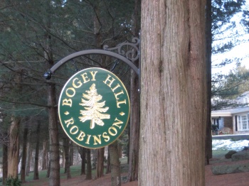 Routed Sign w/Goldleaf Detail