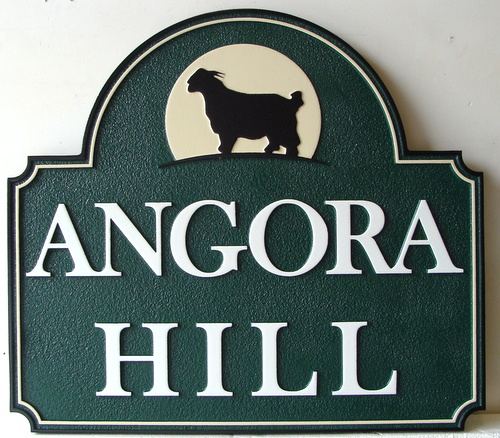 O24123 - Angora Goat Farm Entrance Sign
