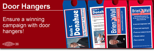 Door Hangers Custom Door Hangers Political Door Hangers For Your Campaign In Pittsburgh Pa