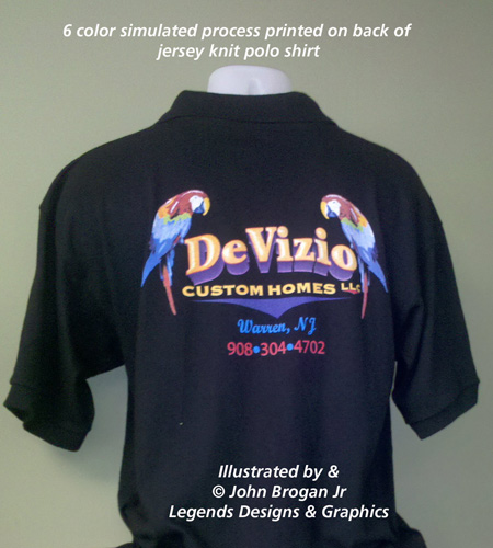 Simulated Process Shirts