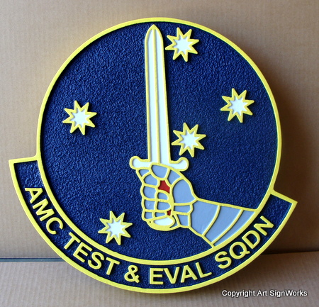 V31533 - AMC Test & Evaluation Squadron Sword Emblem Wall Plaque