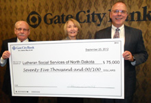 Lutheran Social Services Luther Hall receives $75,000 donation from Gate City Bank
