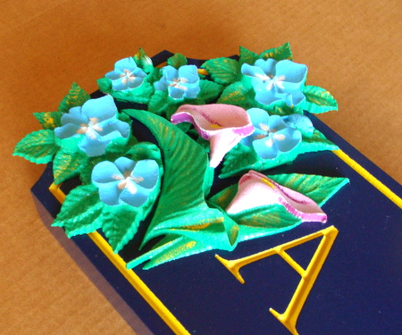 SA28313 - Detail of Carved Flowers for Sign SA28312