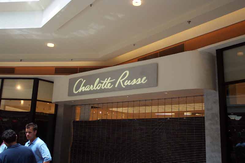 Charlotte Russe Retail Sign