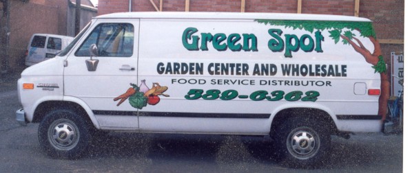Green Spot Delivery Van