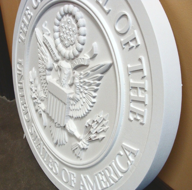 M8297 - CNC Carved Relief Detail (Great Seal of the US, unpainted)