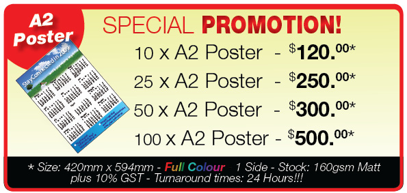 A2 Poster Special Promo