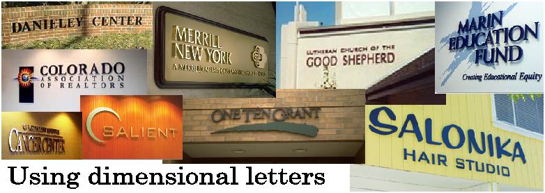 DIMENSIONAL WALL LETTERING