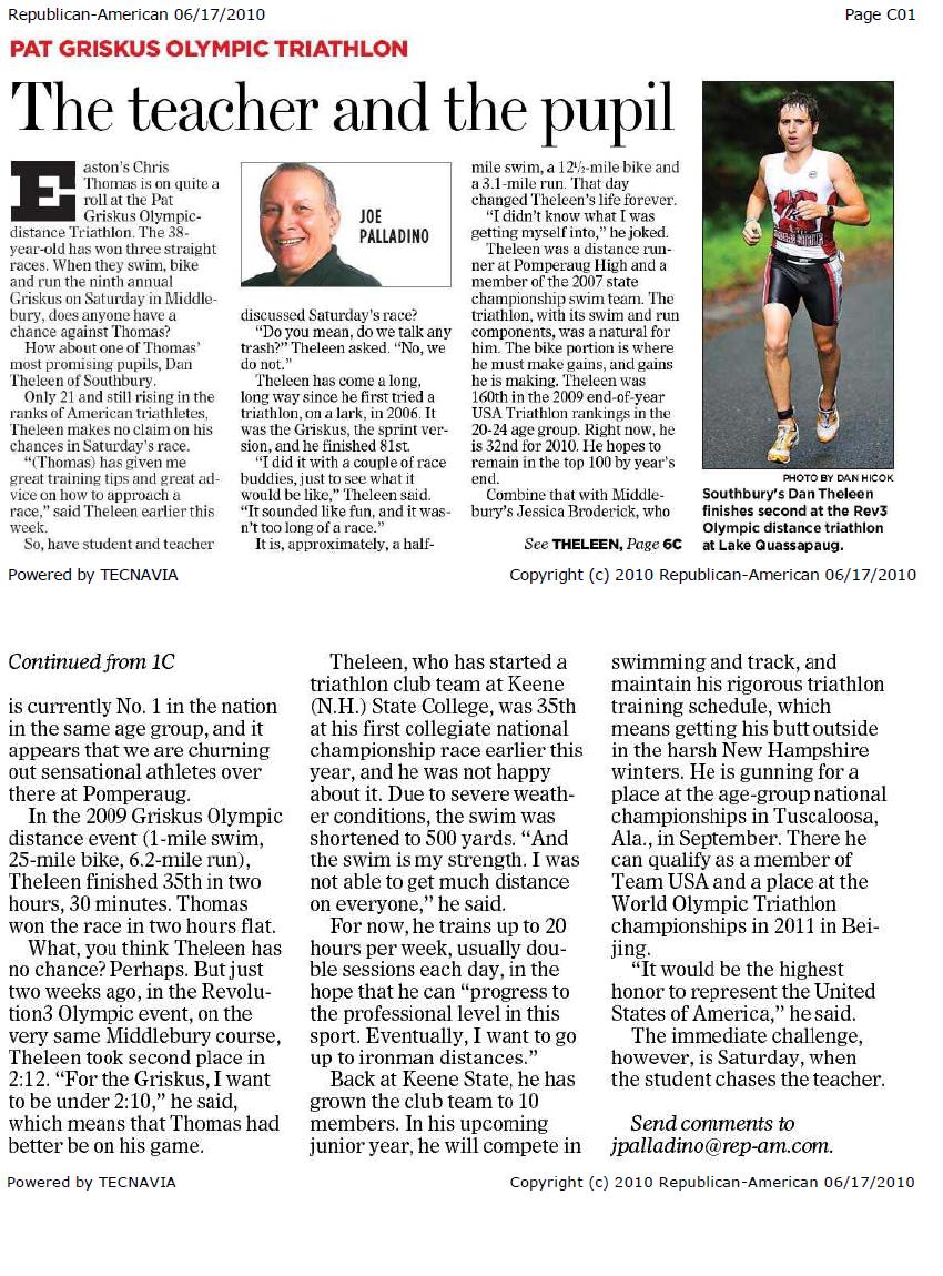 The teacher and the pupil | Republic-American | June 17, 2010