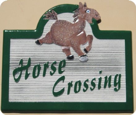 M1128  - Horse  Crossing Sign