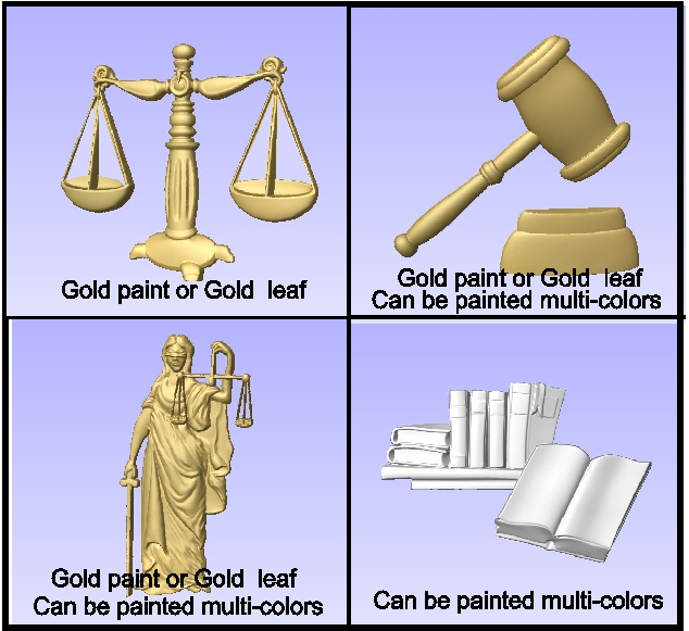 A10901 - Carved Art Selections for Attorney Signs & Plaques