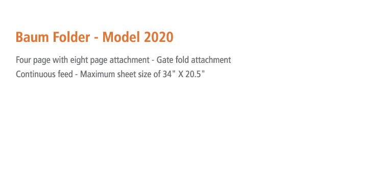 Baum Folder - Model 2020