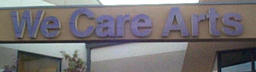 Exterior Foam Letters - We Care Arts