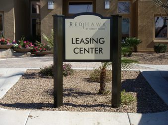 Leasing Center ID Sign